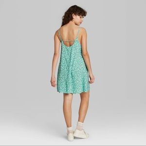 Floral Print Sleeveless Swing Dress